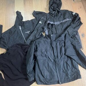 Kappa Black Windbreaker Jacket